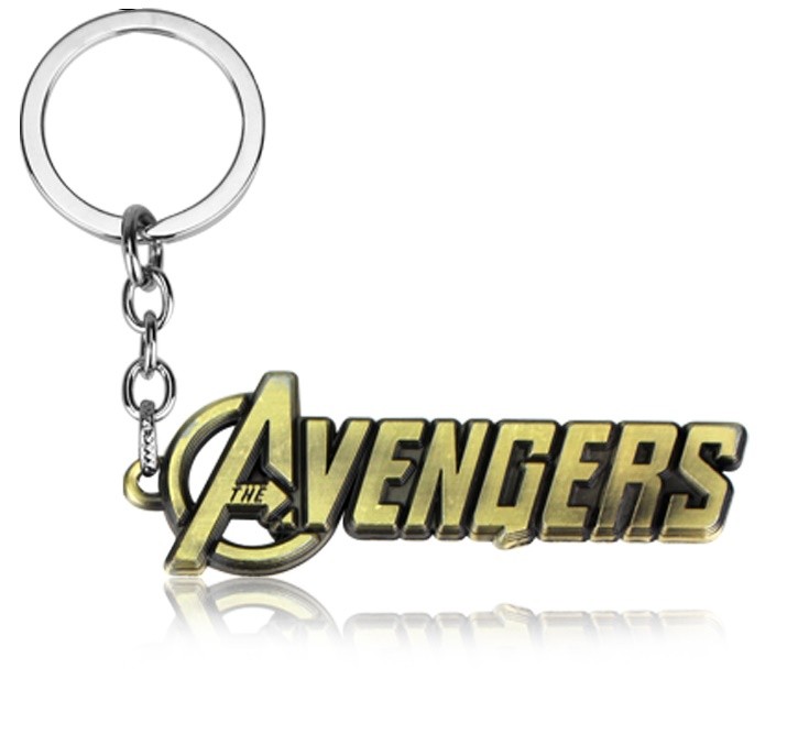 Marvel Přívěsek na klíče Avengers nápis bronz | Highlife.cz