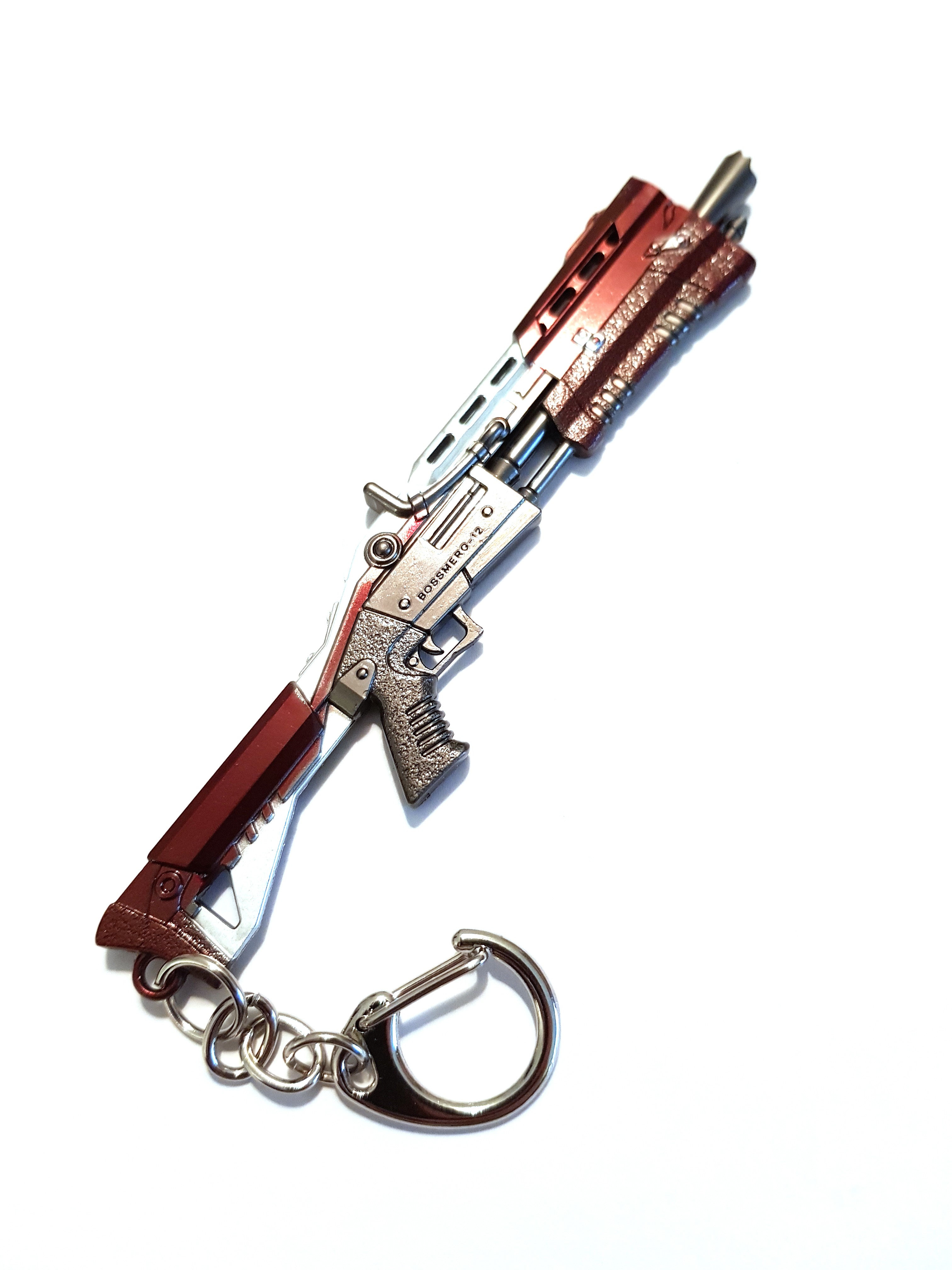 Fortnite Přívěšek na klíče-Fortnite 12cm Tactical Shotgun RED /Gold |  Highlife.cz