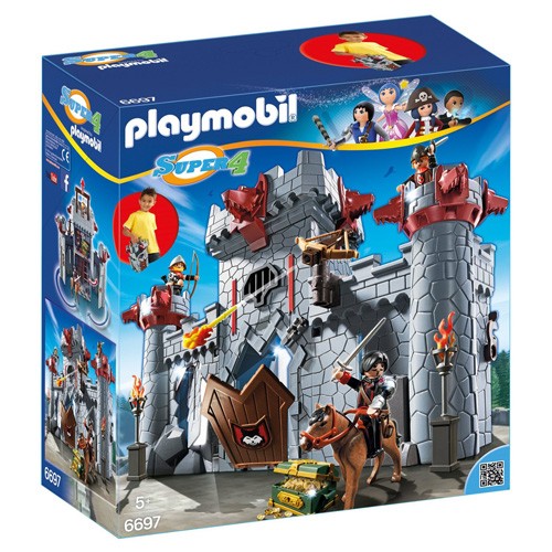 Playmobil Přenosný hrad Černého barona Playmobil hrad, kůň a 3 panáčci s  doplňky, 149 dílků | Highlife.cz