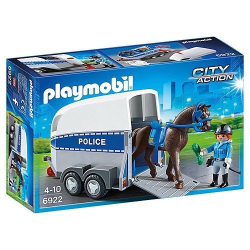 Playmobil Policejní přívěs pro koně Playmobil Policie, 10 dílků |  Highlife.cz
