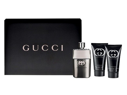 Gucci Guilty Pour Homme toaletní voda Pro muže 90ml + balzám po holení 75ml  + sprchový gel 50ml | Highlife.cz