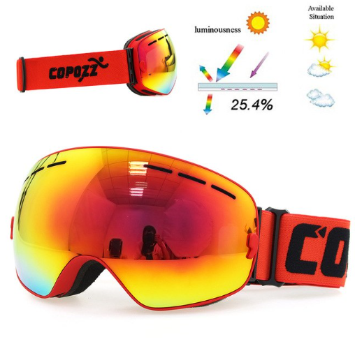 Copozz Lyžařské snowboard brýle s dvojitým sklem Copozz Orange, Dark Glass  | Highlife.cz