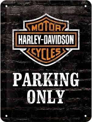 Harley Davidson Plechová cedule – Harley Davidson Parking Only | Highlife.cz
