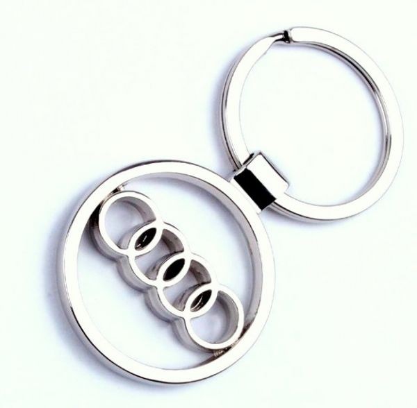 stříbrný přívěšek audi, Audi přívěsek na klíče (kůže/kov) znak A5 - -  grcc-cricket.co.uk